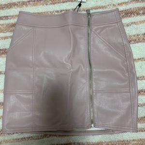 Express Light Purple Leather Skirt